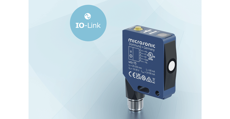 Nueva generación de sensores ultrasónicos ucs: robusta carcasa metálica y nueva interfaz IO-Link