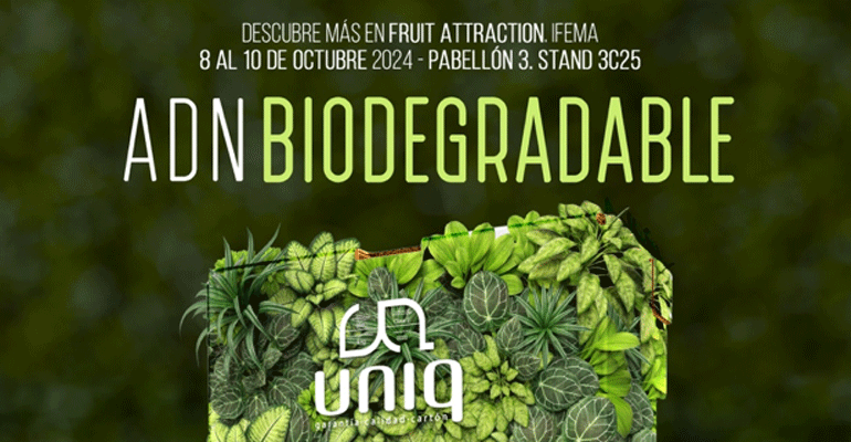 UNIQ presenta sus envases biodegradables de cartón en Fruit Attraction 2024